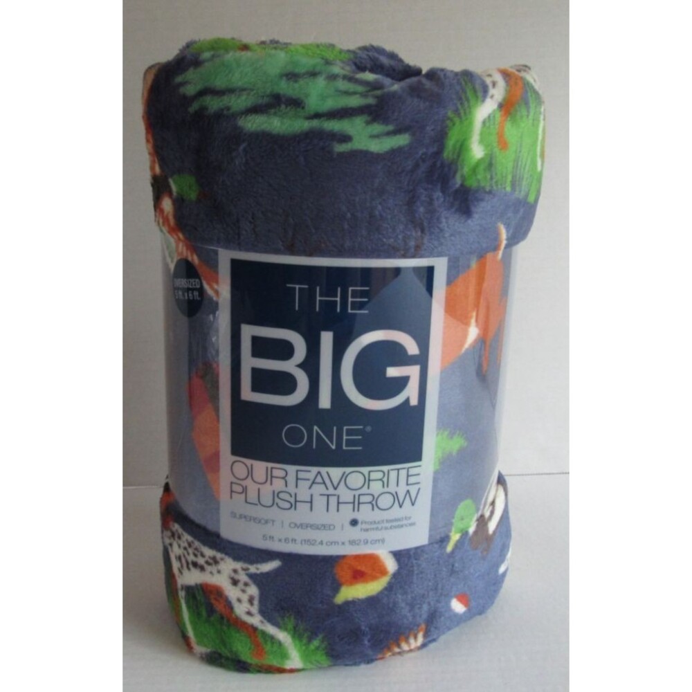 Kohls The Big One Plush Oversized  Super Soft Throw Blanket 5x6 Ft Outdoors NWT